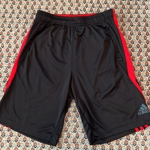 EUC Adidas Climalite 3 Stripes Workout Shorts Size S